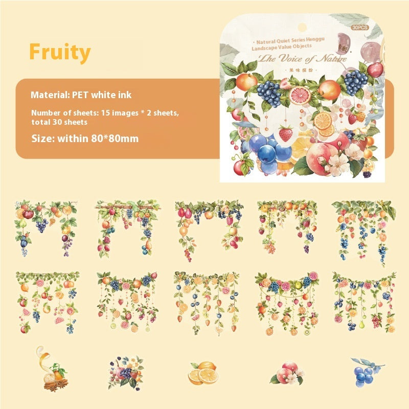 Paper Trace PET Sticker The Sounds Of Nature Series