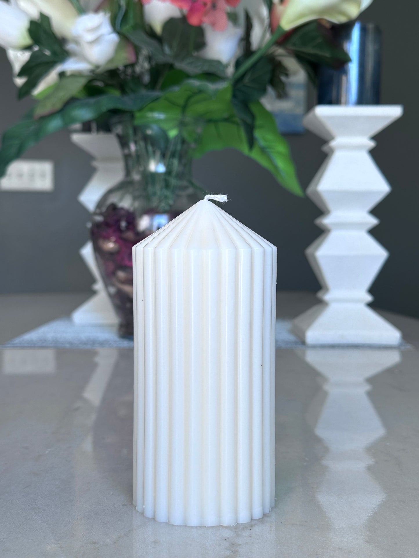 Four Pillar Candle Set