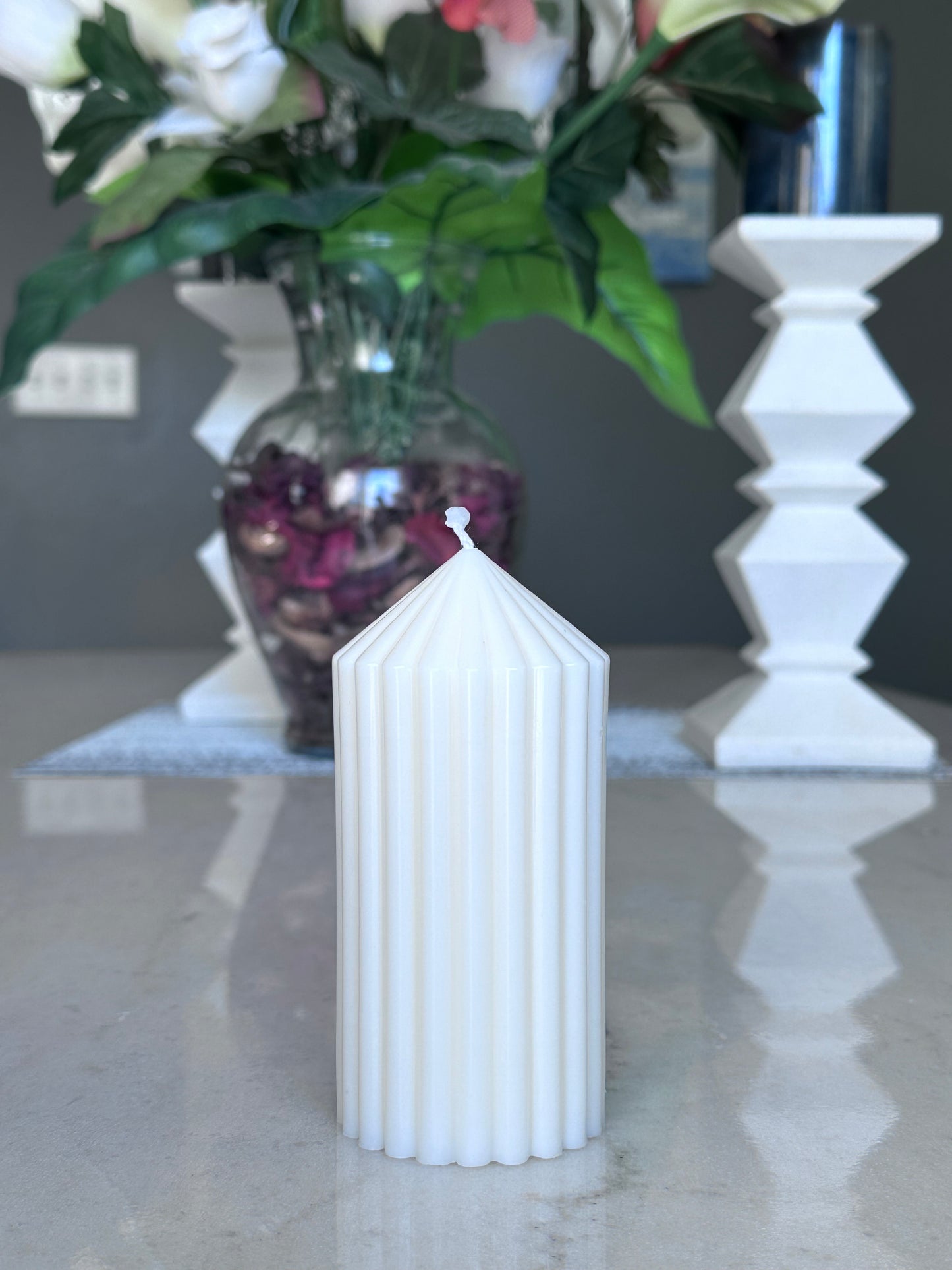 Four Pillar Candle Set